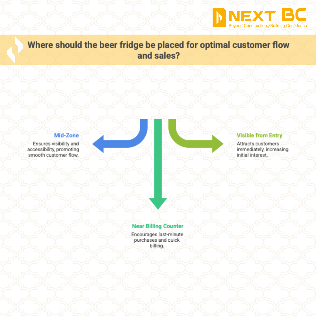 Liquor store layout planning for customer flow